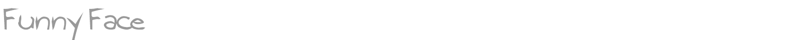 Funny Face font preview